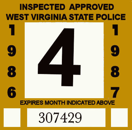 (image for) 1986-87 West Virginia Inspection